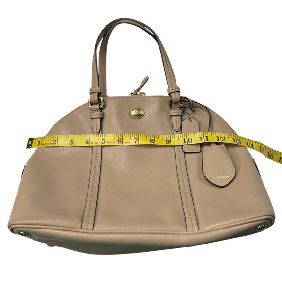 Coach Peyton Cora Dome Top Satchel Bone Sand - Picture 6 of 16